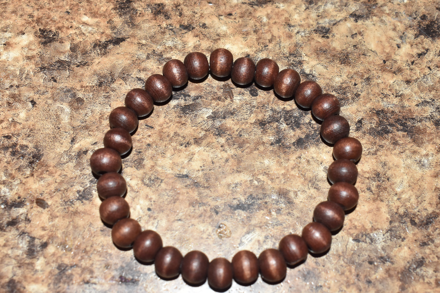 Chocolate Wood Bead Bracelet