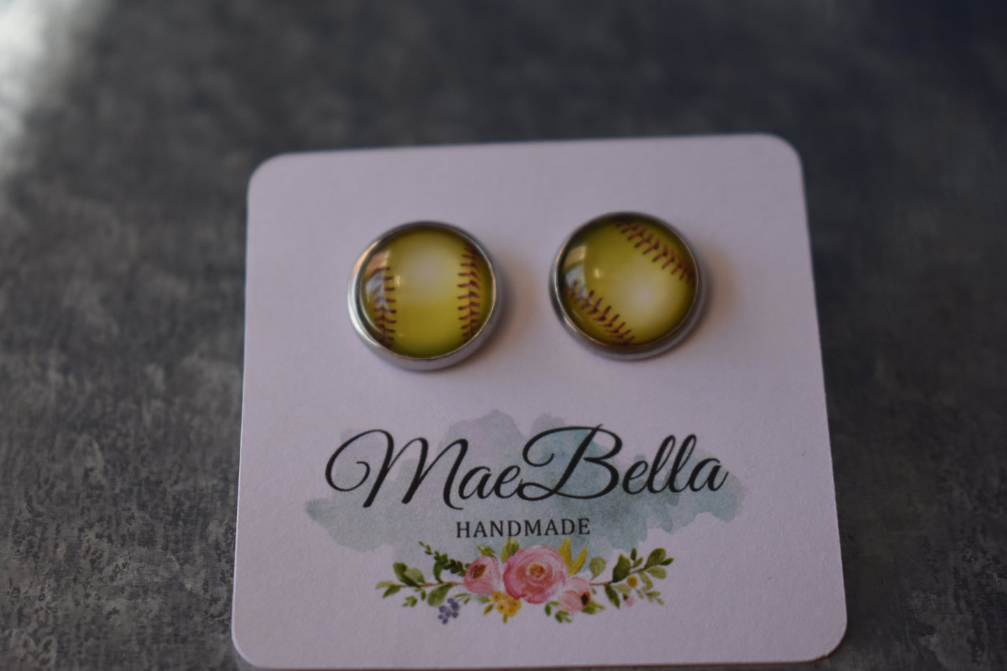 Softball Earrings