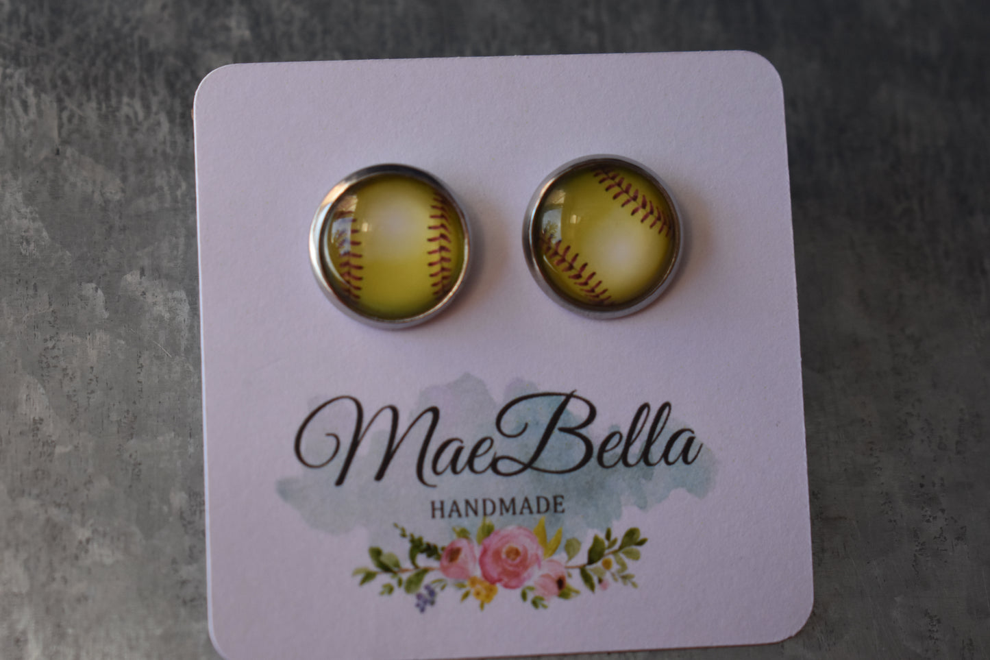 Softball Earrings