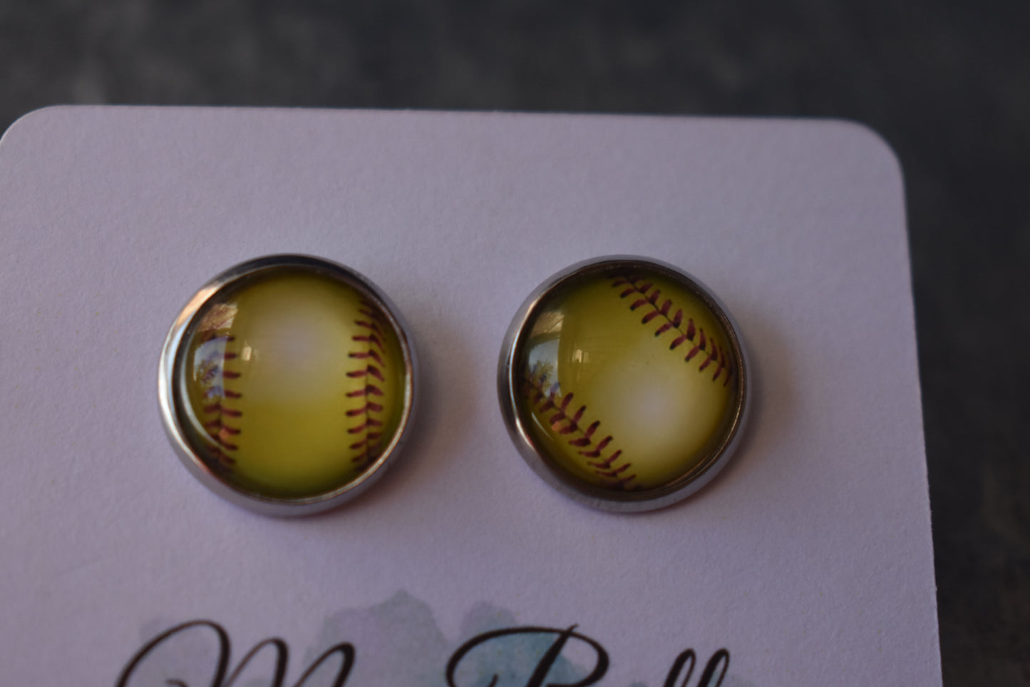 Softball Earrings