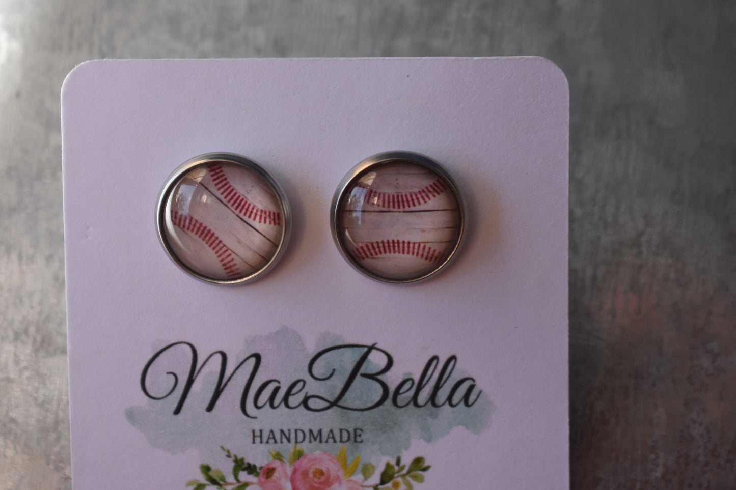 Baseball Earrings