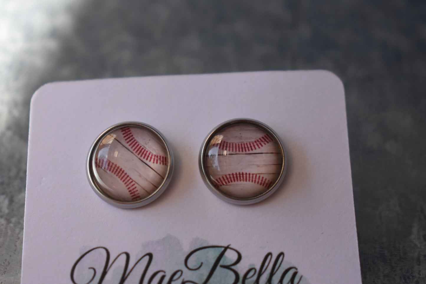 Baseball Earrings