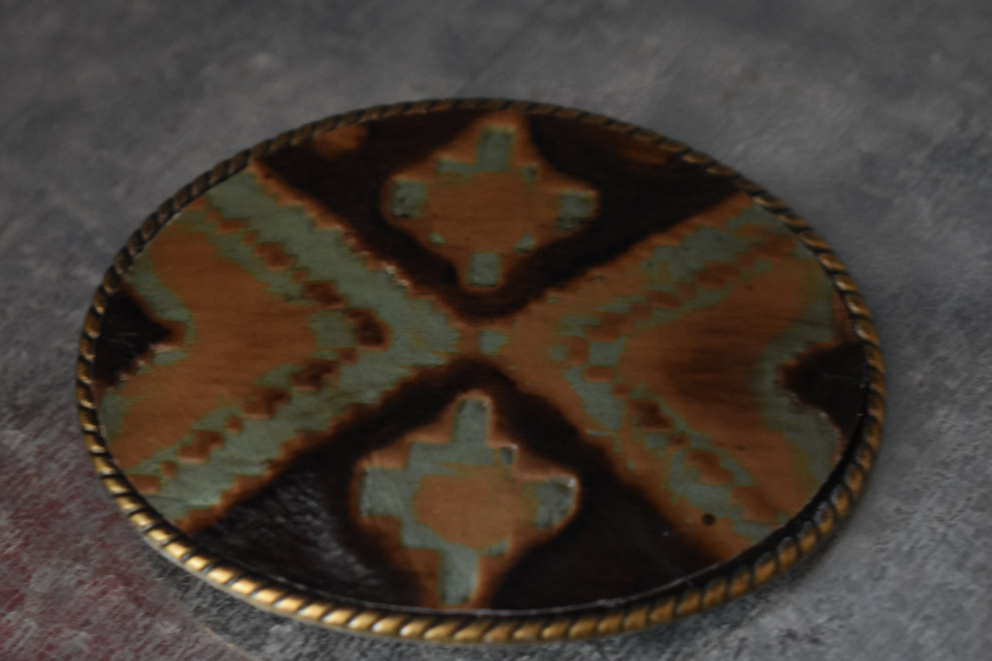 Rope Edge Navajo Belt Buckle