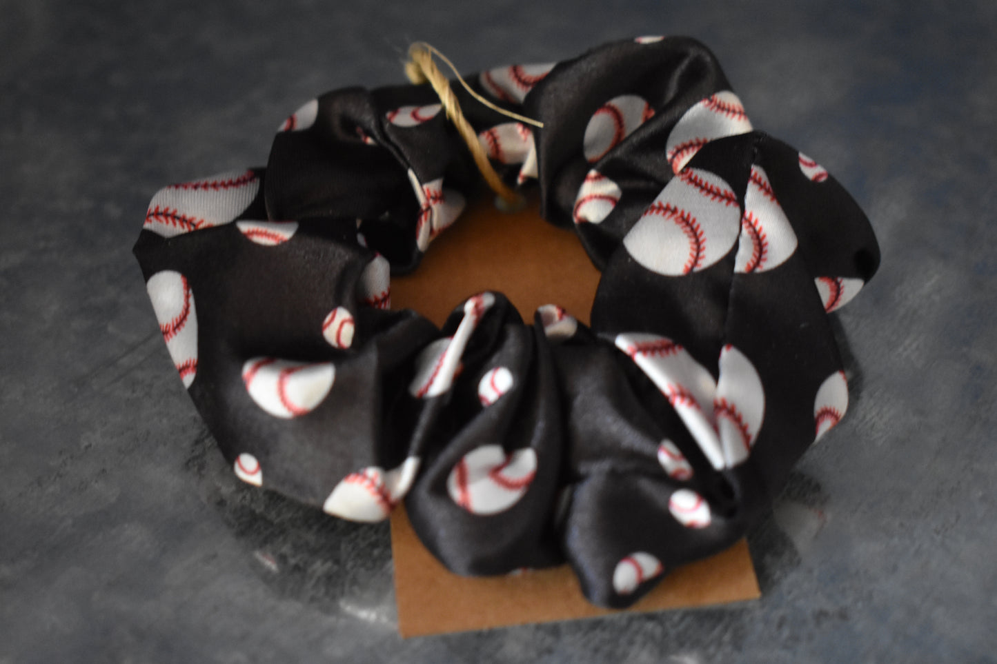 Homerun Baseball Scrunchy