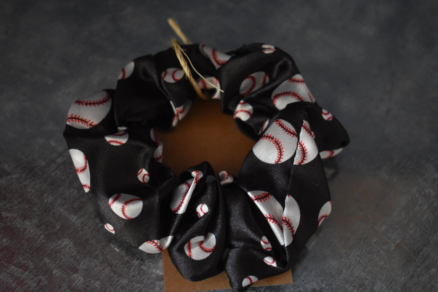 Homerun Baseball Scrunchy