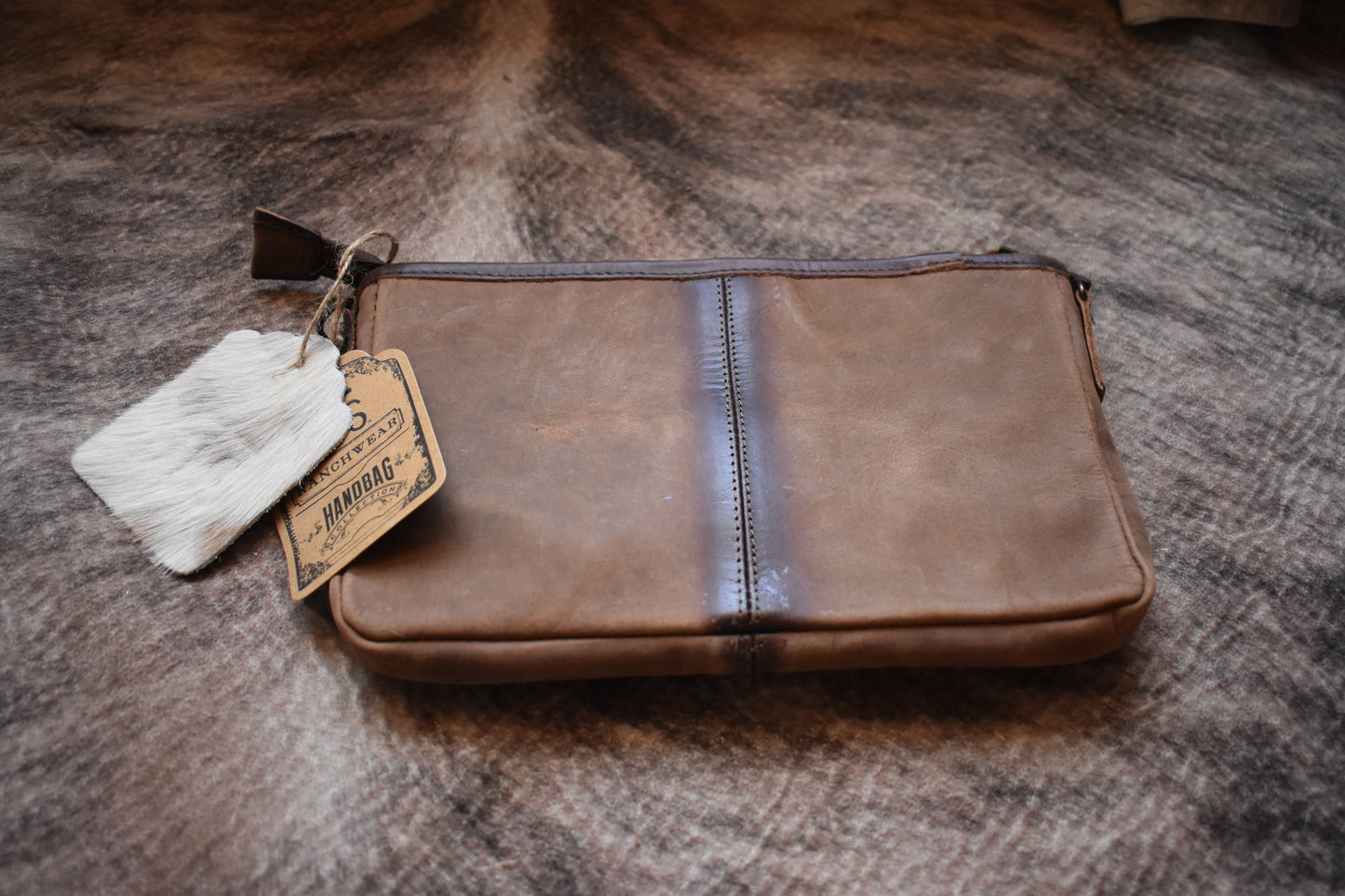 Diamond Simple Cowhide Crossbody