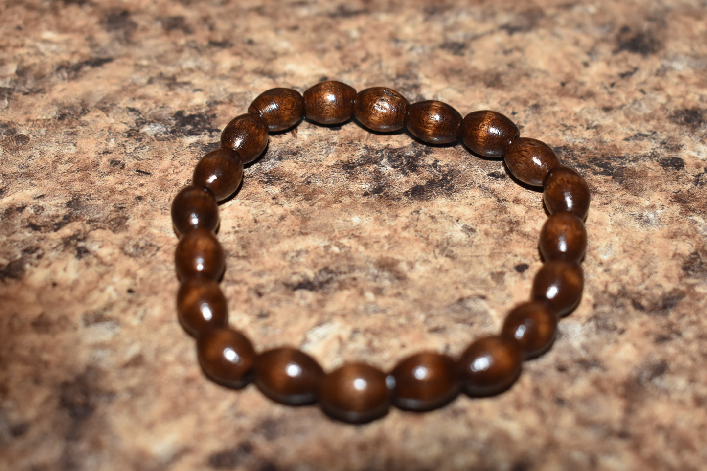 Dark Brown Swirl Marble Bracelet