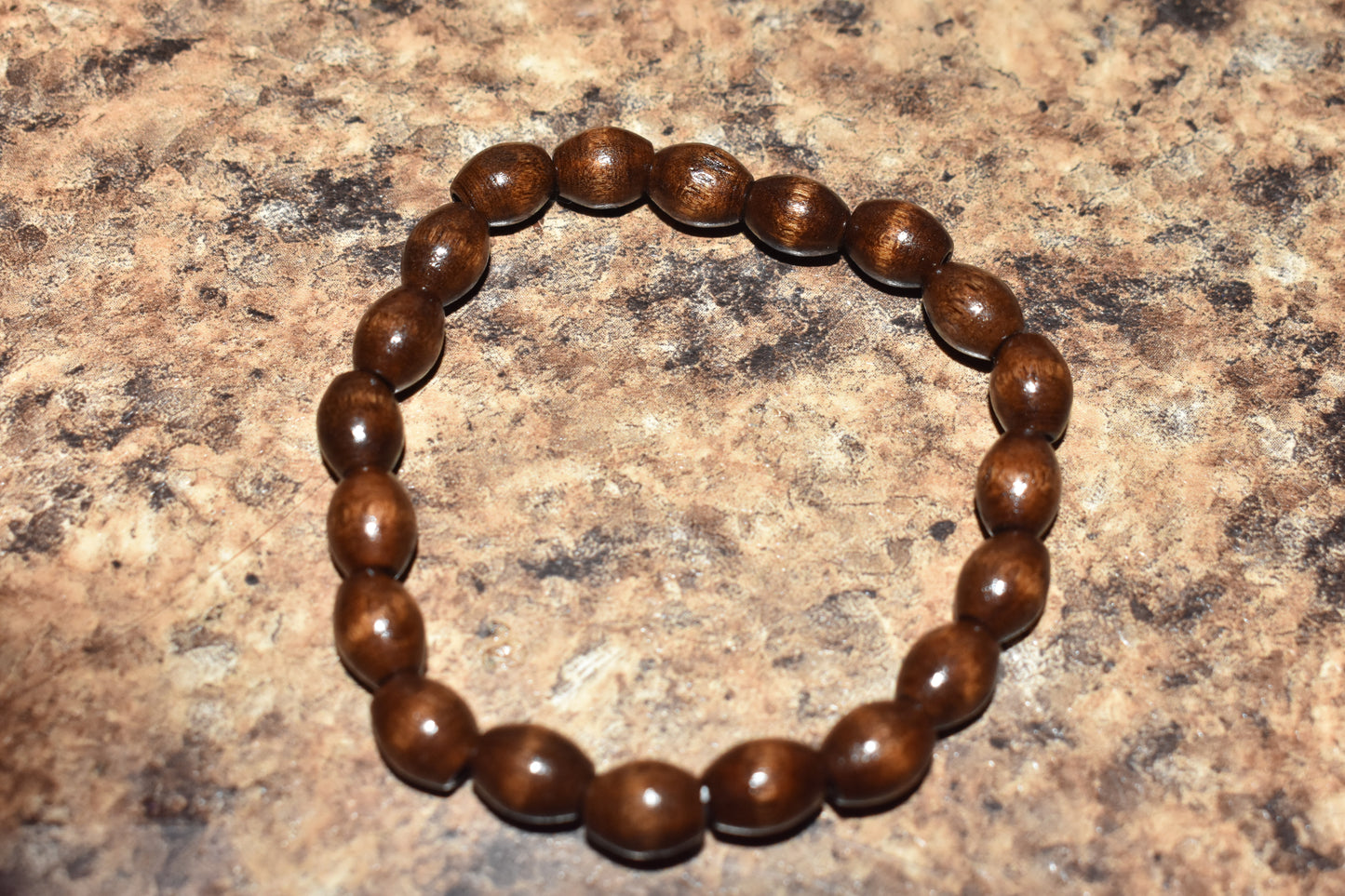 Dark Brown Swirl Marble Bracelet