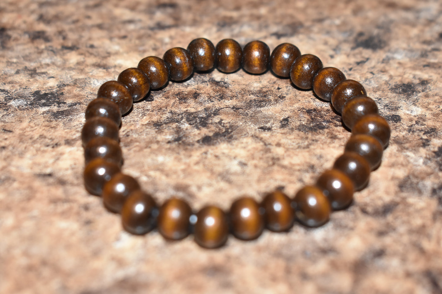 Faded Brown Bead Bracelet