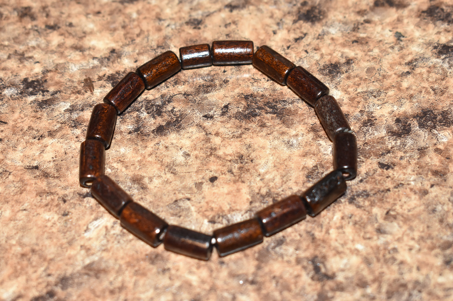 Long Brown Wood Bracelet