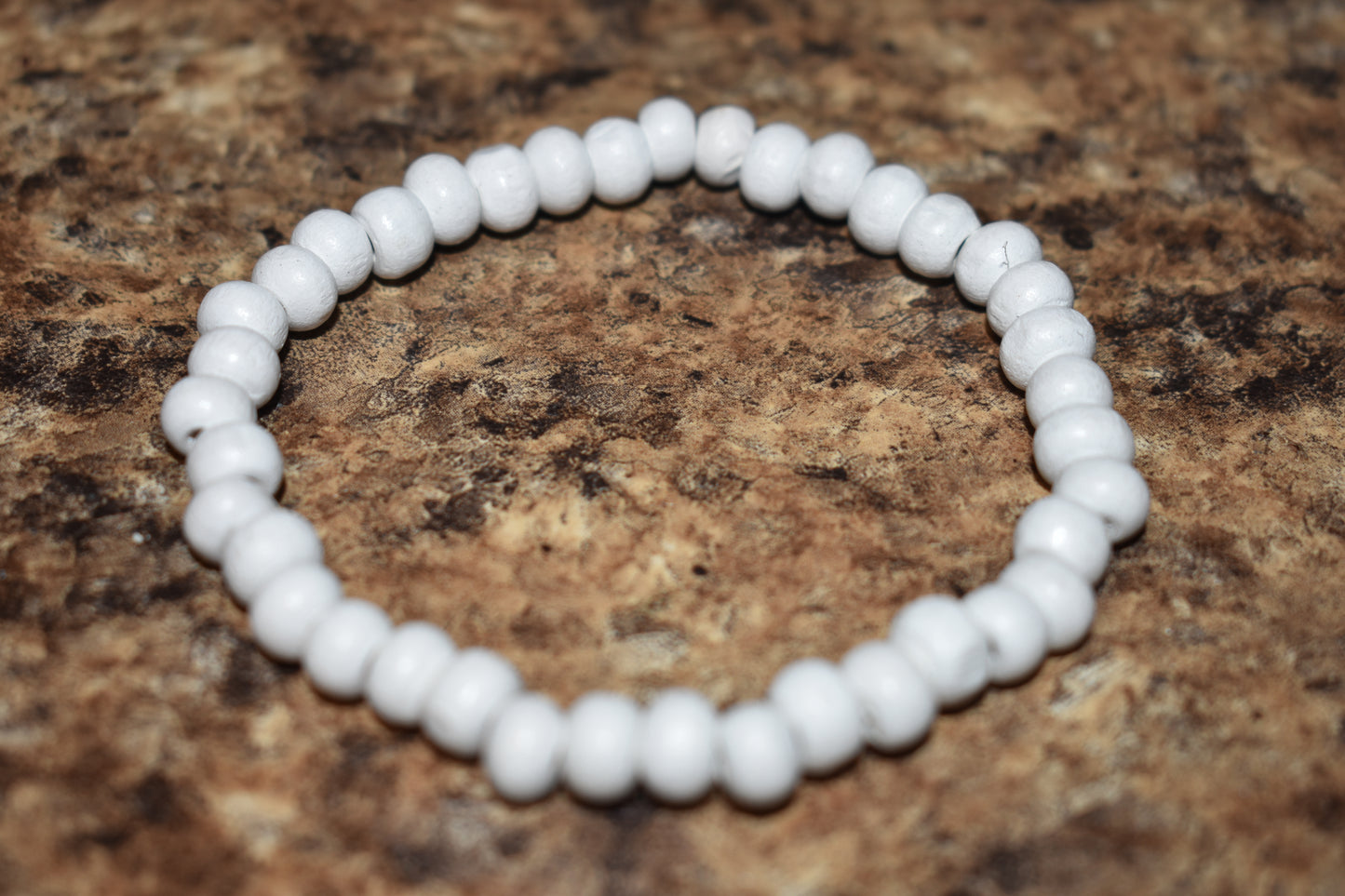 White Wood Bracelet