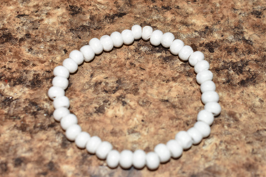 White Wood Bracelet