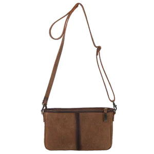 Diamond Simple Cowhide Crossbody