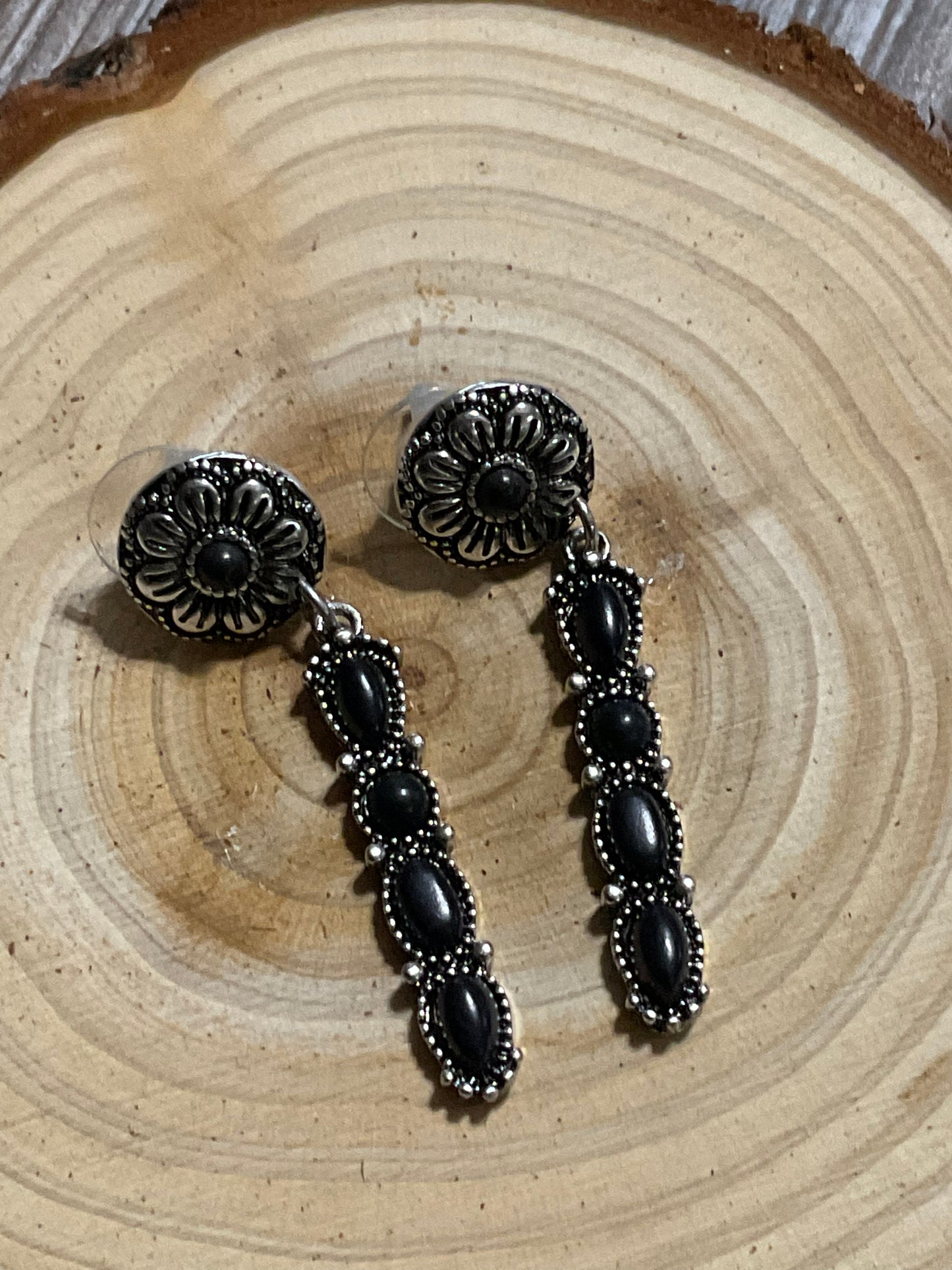 Black Bedford Creek Earrings