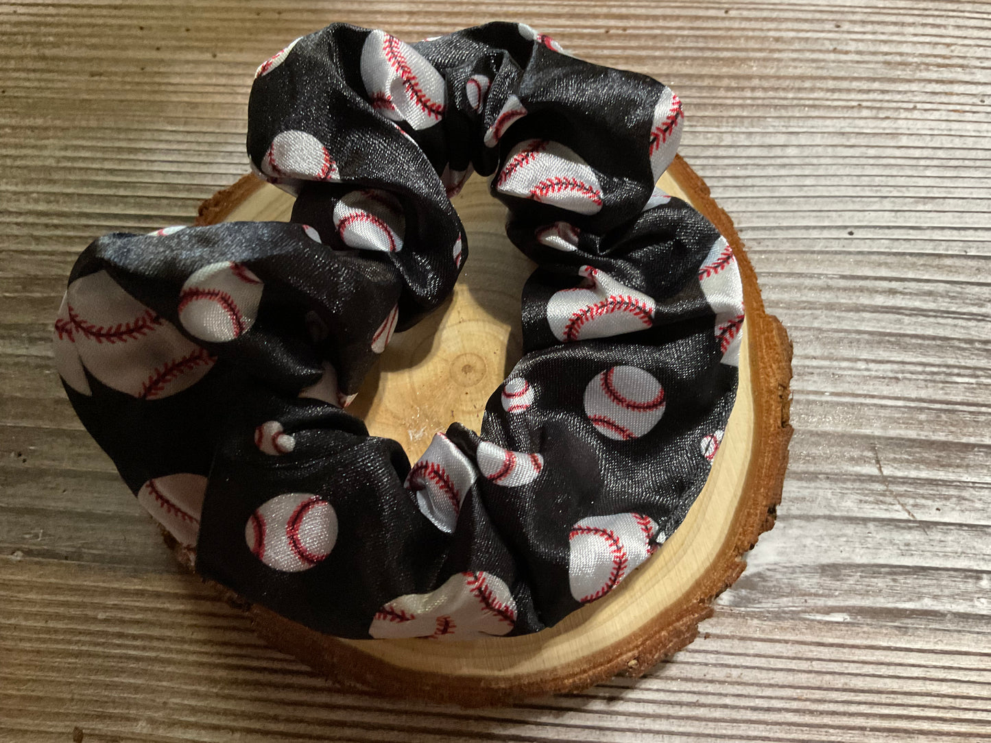 Homerun Baseball Scrunchy