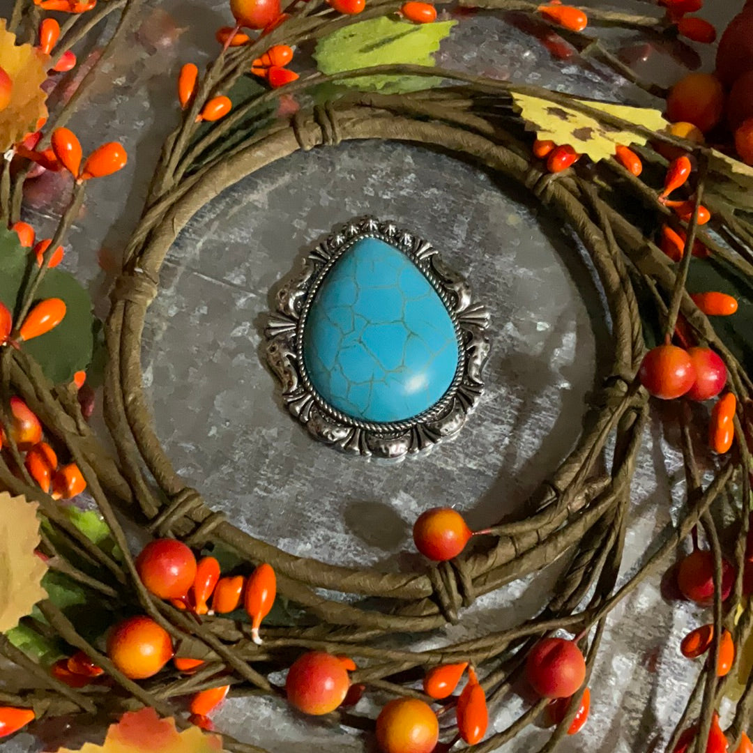 Silver Turquoise Stone