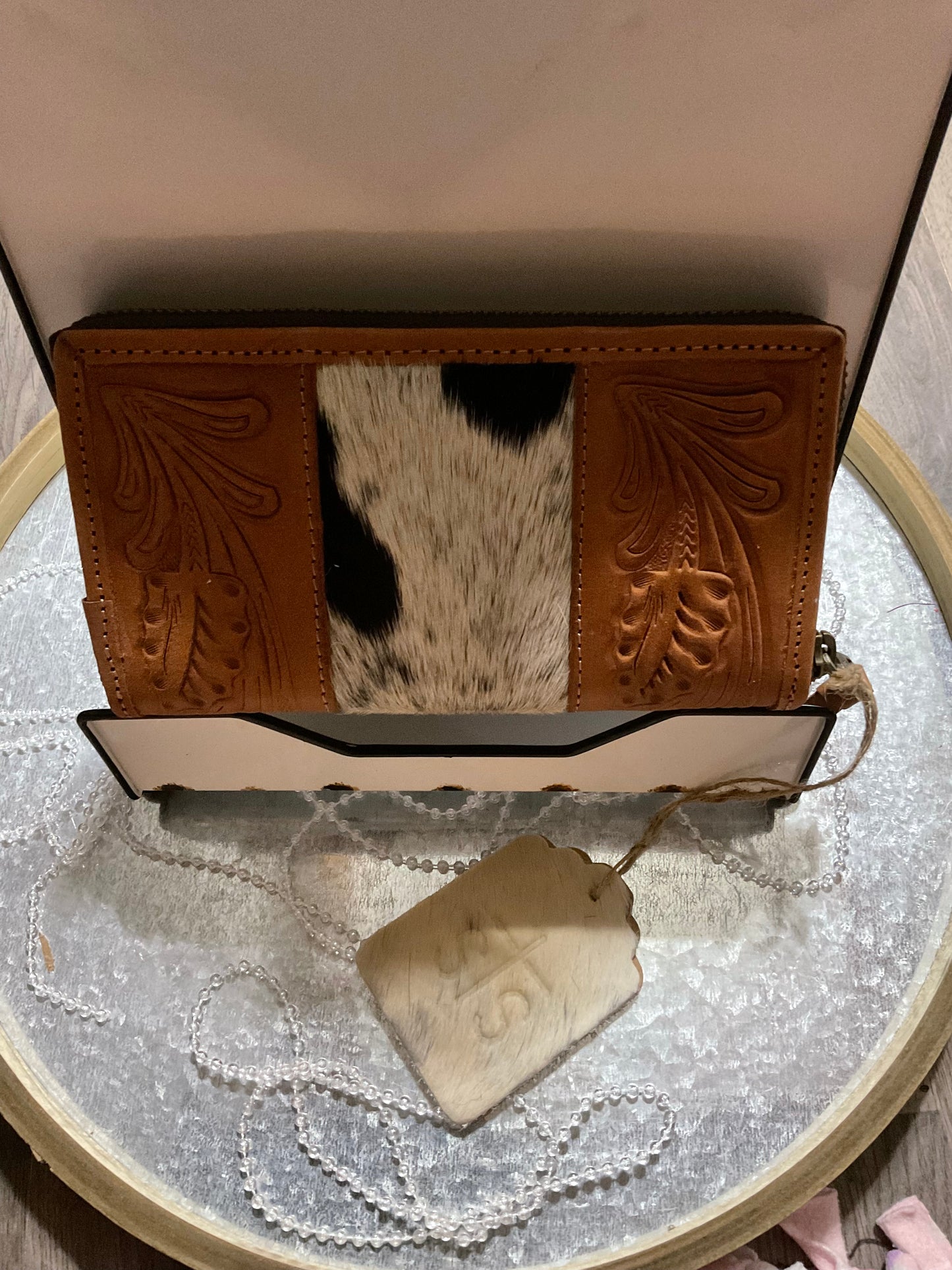 Yipee Kiyay Ladies Cowhide Organizer