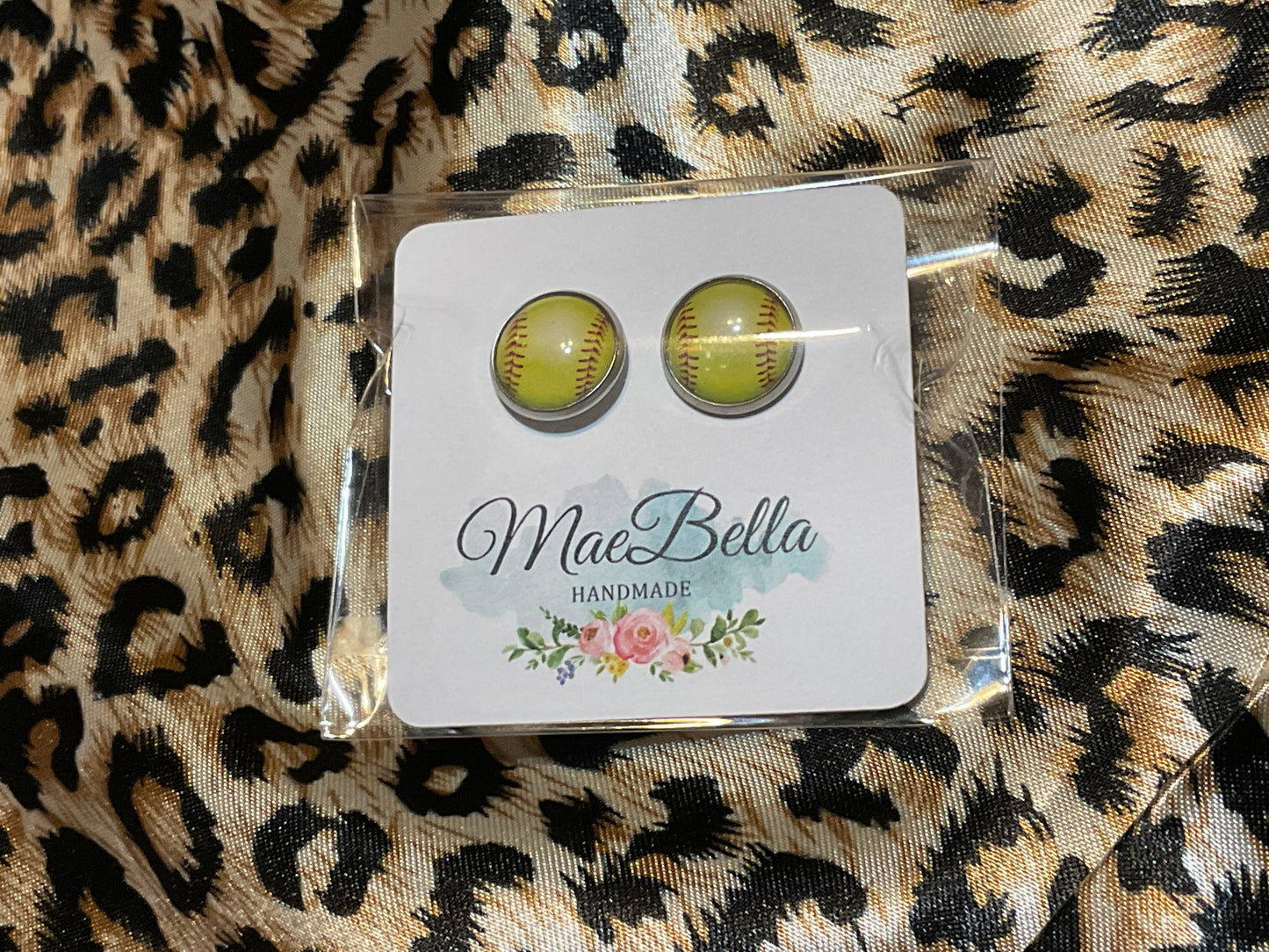 Softball Earrings